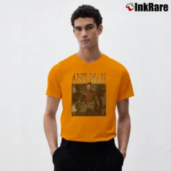 Men’s Ant - man Paul Rudd Avengers Marvel Movie V-Neck Tee in orange | Sharp, Breathable, Everyday Staple
