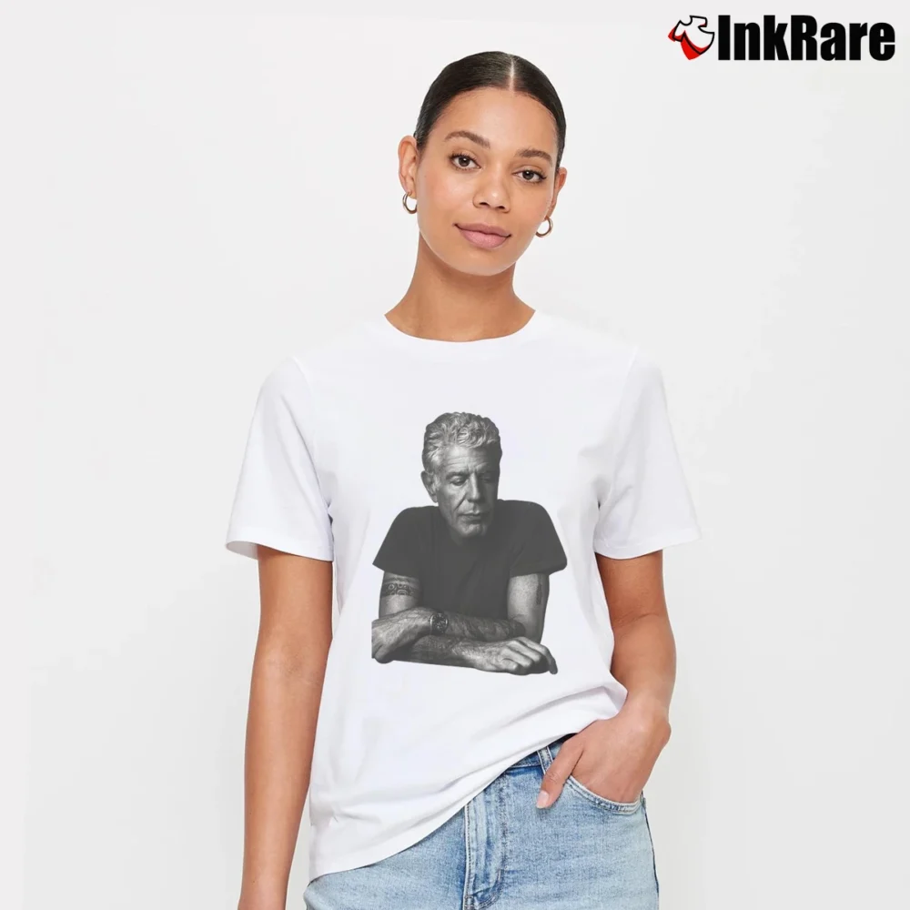 Women’s Anthony Bourdain Signature T-Shirt in white | Soft, Flattering Fit