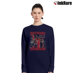 Women’s Anthony Edwards Basketball Long-Sleeve Top in navy | Sleek, Versatile, All-Season