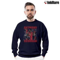 Men’s Anthony Edwards Basketball Crewneck Sweatshirt in navy | Cozy Fabric, Clean Style