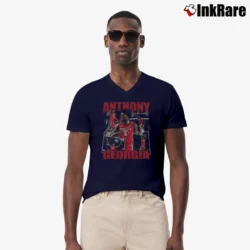 Men’s Anthony Edwards Basketball V-Neck Tee in navy | Sharp, Breathable, Everyday Staple