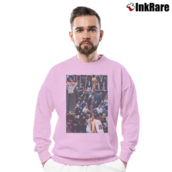 Men’s Anthony Edwards Slam Crewneck Sweatshirt in light pink | Cozy Fabric, Clean Style
