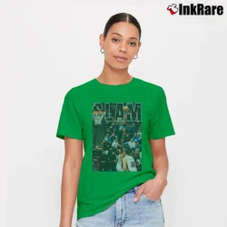 Women’s Anthony Edwards Slam Signature T-Shirt in irish green | Soft, Flattering Fit
