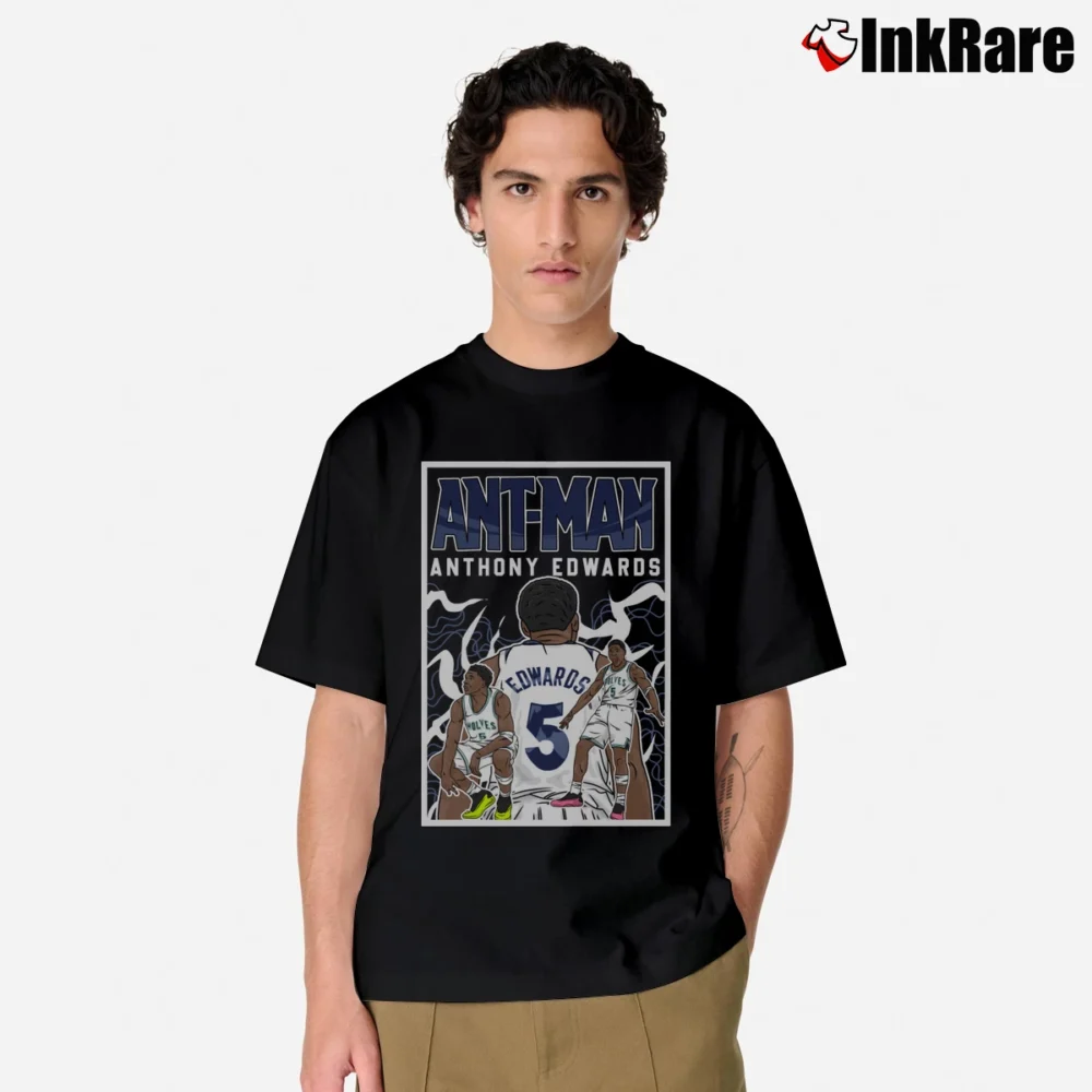 Men’s Anthony Edwards The Ant Man Classic T-Shirt in black | Soft, Breathable Everyday Wear