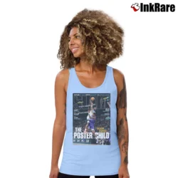 Women’s Anthony Edwards The Poster Child Tank Top in light blue | Lightweight, Movement-Friendly