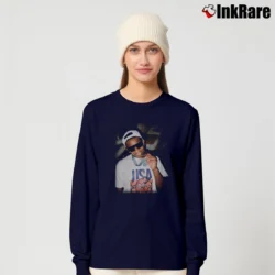 Women’s Anthony Edwards USA Gold Medal Long-Sleeve Top in navy | Sleek, Versatile, All-Season