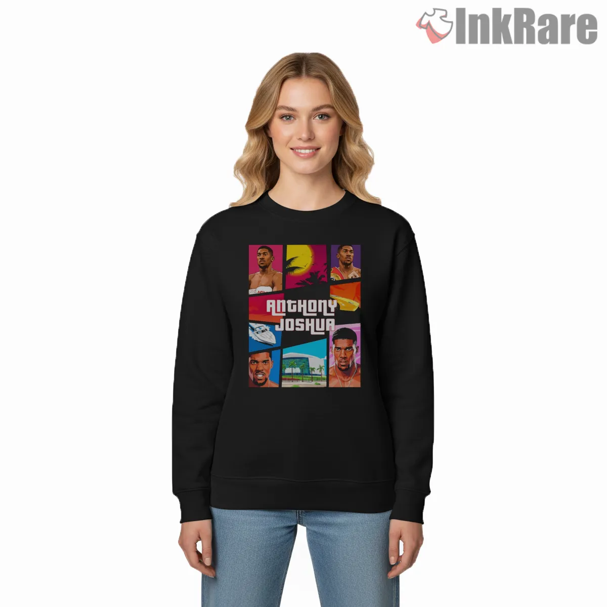 Anthony Joshua Retro Miami Vice Gta Style Boxing Shirt Anthony Joshua Retro Miami Vice Gta Style Boxing Shirt on graphic shirt for women graphic tee