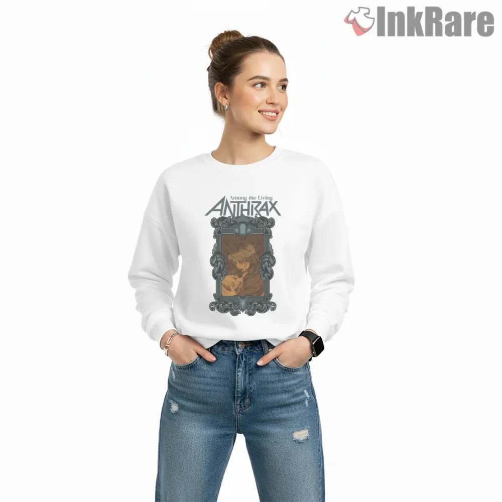 Anthrax Among The Living Framed Art Shirt on graphic shirt for women graphic tee