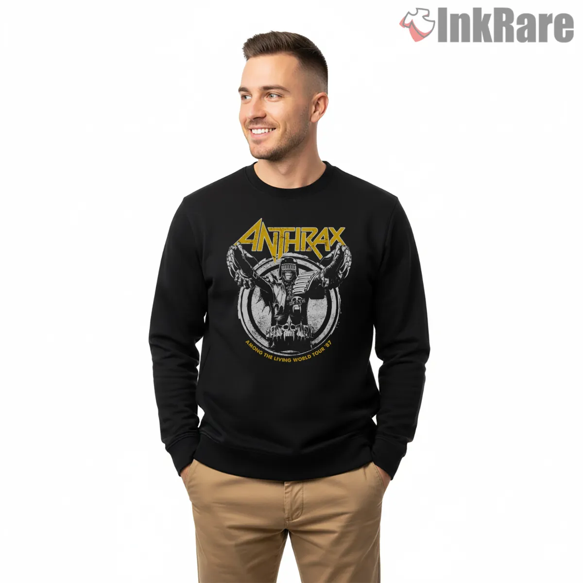 Anthrax Among The Living World Tour 87 Shirt Anthrax Among The Living World Tour 87 Shirt on graphic shirt for men graphic tee