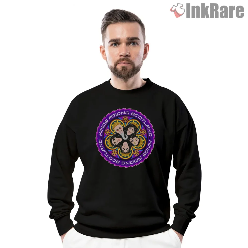 Anthrax Kings Among Scotland Circle Portrait Shirt on graphic shirt for men graphic tee