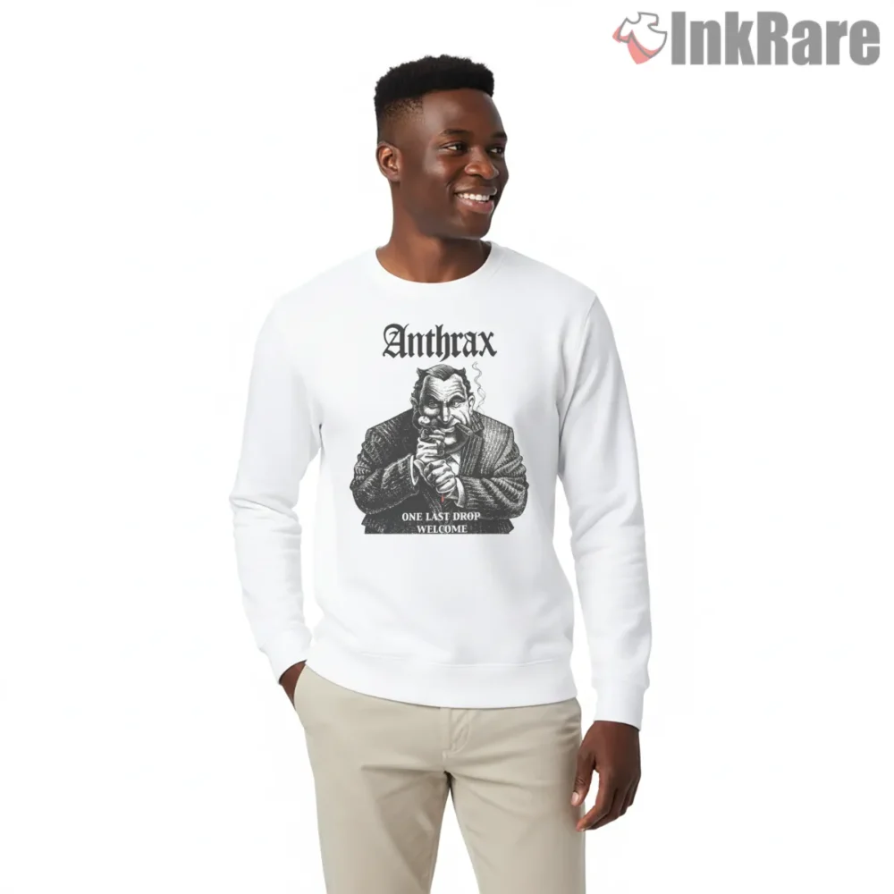 Anthrax One Last Drop Vintage Portrait Shirt on graphic shirt for men graphic tee