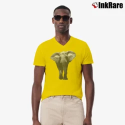 Men’s Anti Poaching Foundation Charity V-Neck Tee in yellow | Sharp, Breathable, Everyday Staple