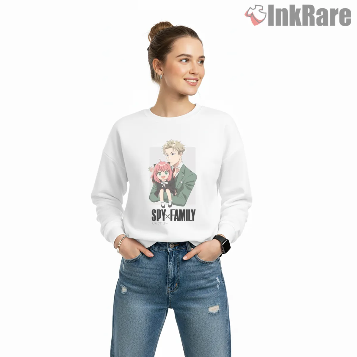 Anya Forger Cute Hug Streetwear Anime Shirt on graphic shirt for women graphic tee