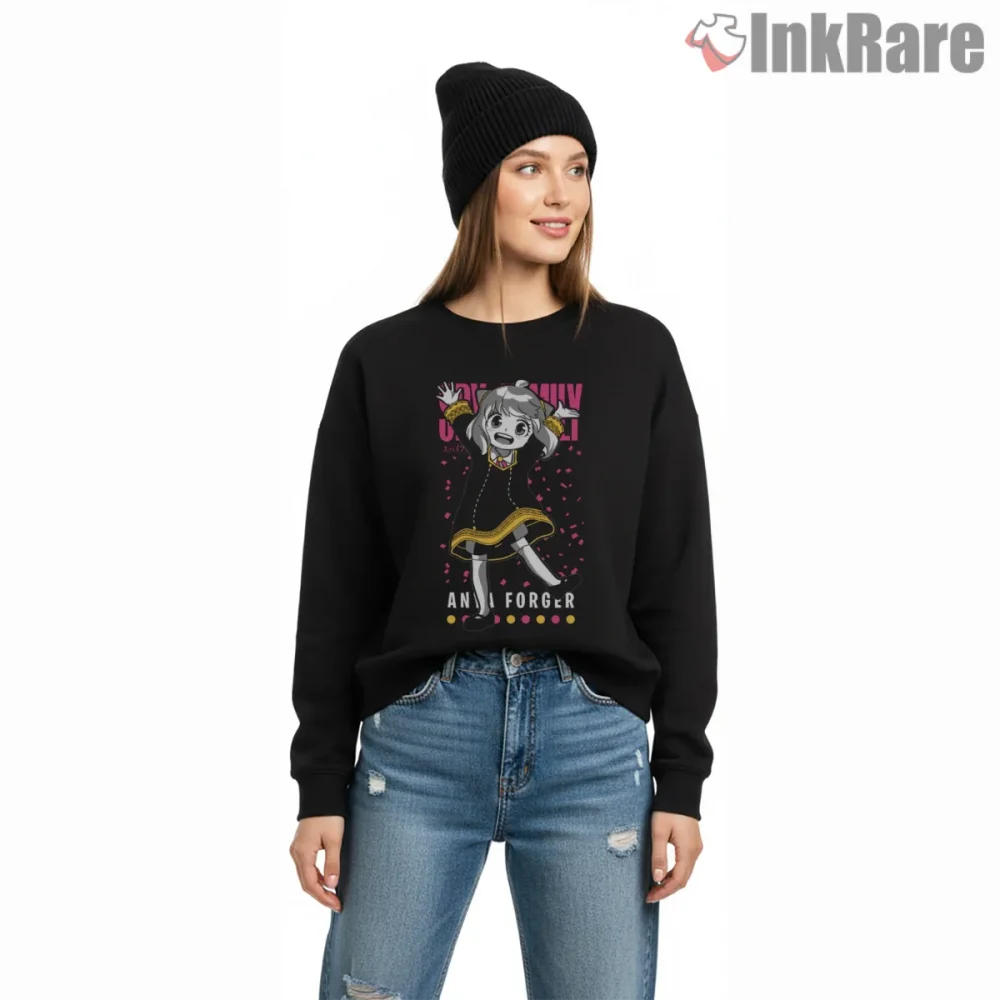 Anya Forger Smug Cute Street Style Anime Shirt on graphic shirt for women graphic tee