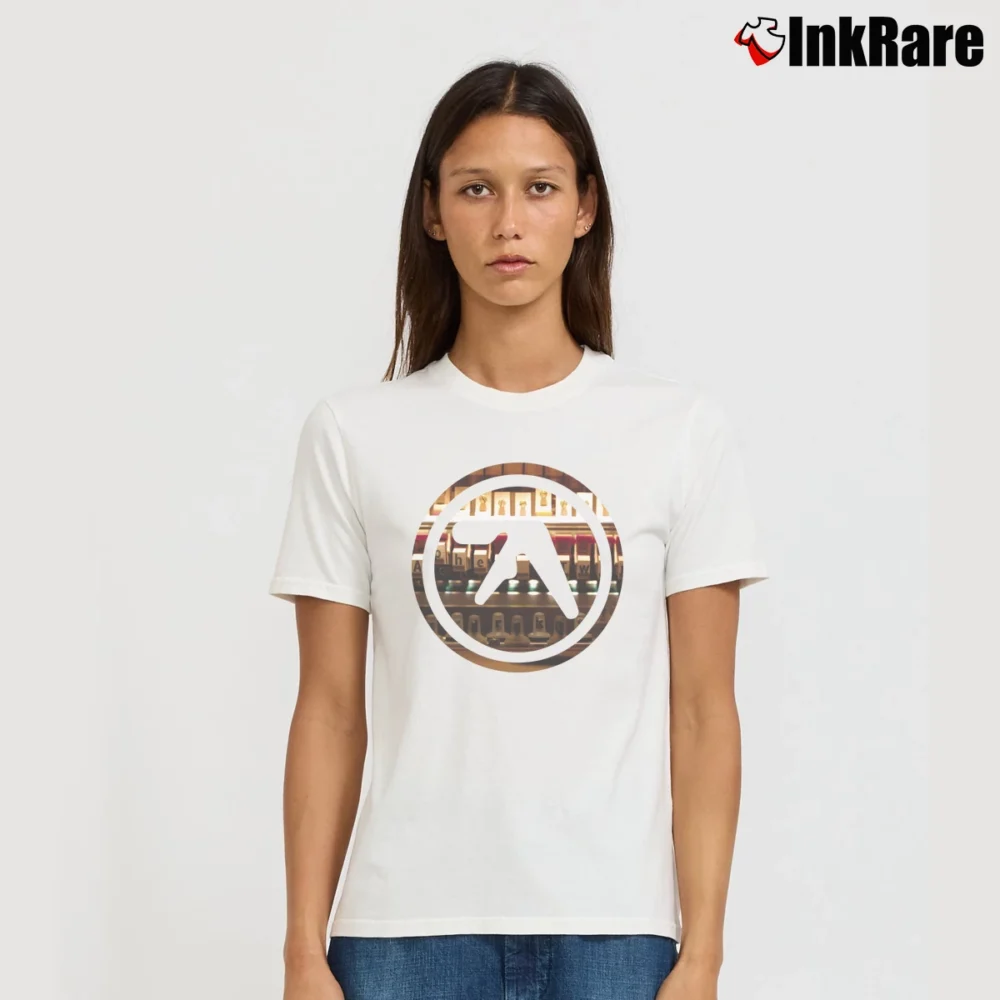 Women’s Aphex Twin Drukqs Donvan Signature T-Shirt in white | Soft, Flattering Fit