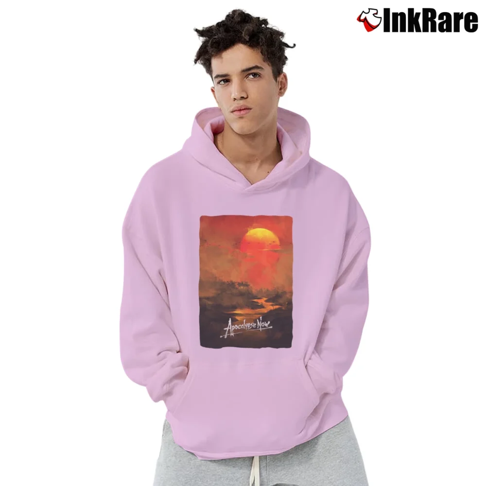 Men’s Apocalypse Now Movie Poster Pullover Hoodie in light pink | Cozy, Durable, Modern Fit