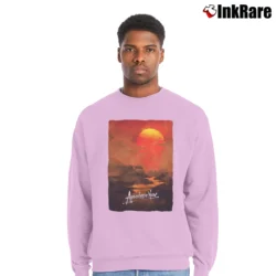 Men’s Apocalypse Now Movie Poster Crewneck Sweatshirt in light pink | Cozy Fabric, Clean Style