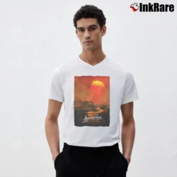 Men’s Apocalypse Now Movie Poster V-Neck Tee in white | Sharp, Breathable, Everyday Staple