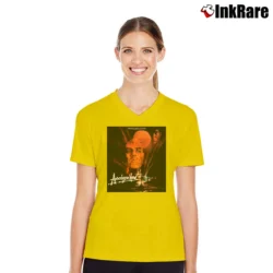 Women’s Apocalypse Now Poster V-Neck Tee in yellow | Chic Neckline, Soft Texture