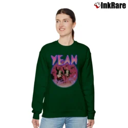 Women’s Apt Bruno Rose Signature Relaxed Sweatshirt in forest green | Soft, Laid-Back Vibe