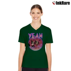 Women’s Apt Bruno Rose Signature V-Neck Tee in forest green | Chic Neckline, Soft Texture