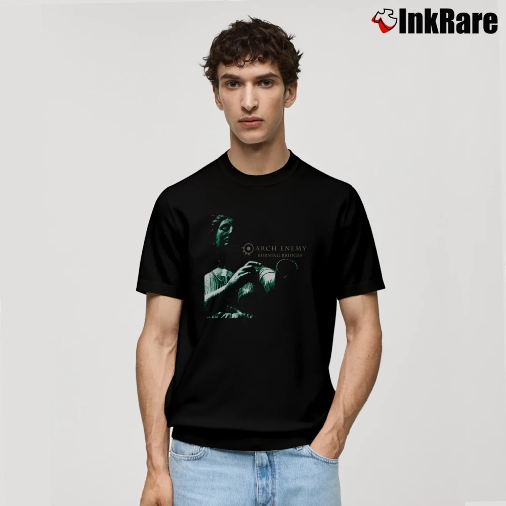 Men’s Arch Enemy Burning Bridges Classic T-Shirt in black | Soft, Breathable Everyday Wear