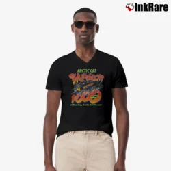 Men’s Arctic Cat Thundercat 1000 Promo 90s V-Neck Tee in black | Sharp, Breathable, Everyday Staple