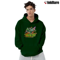 Men’s Arctic Cat ZL500 Snowmobile 90s Pullover Hoodie in forest green | Cozy, Durable, Modern Fit
