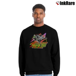 Men’s Arctic Cat ZL500 Snowmobile 90s Crewneck Sweatshirt in black | Cozy Fabric, Clean Style