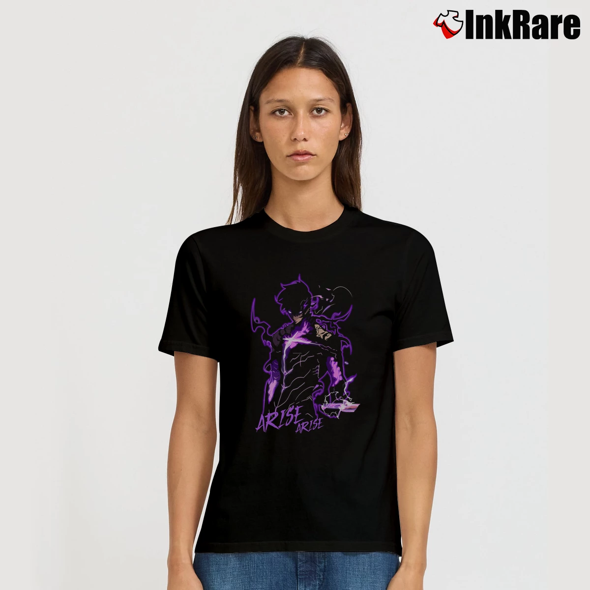 Arise Solo Leveling Women’s Tee in black – Effortless Style Women’s Arise Solo Leveling T-Shirt in black | Soft, Flattering Fit