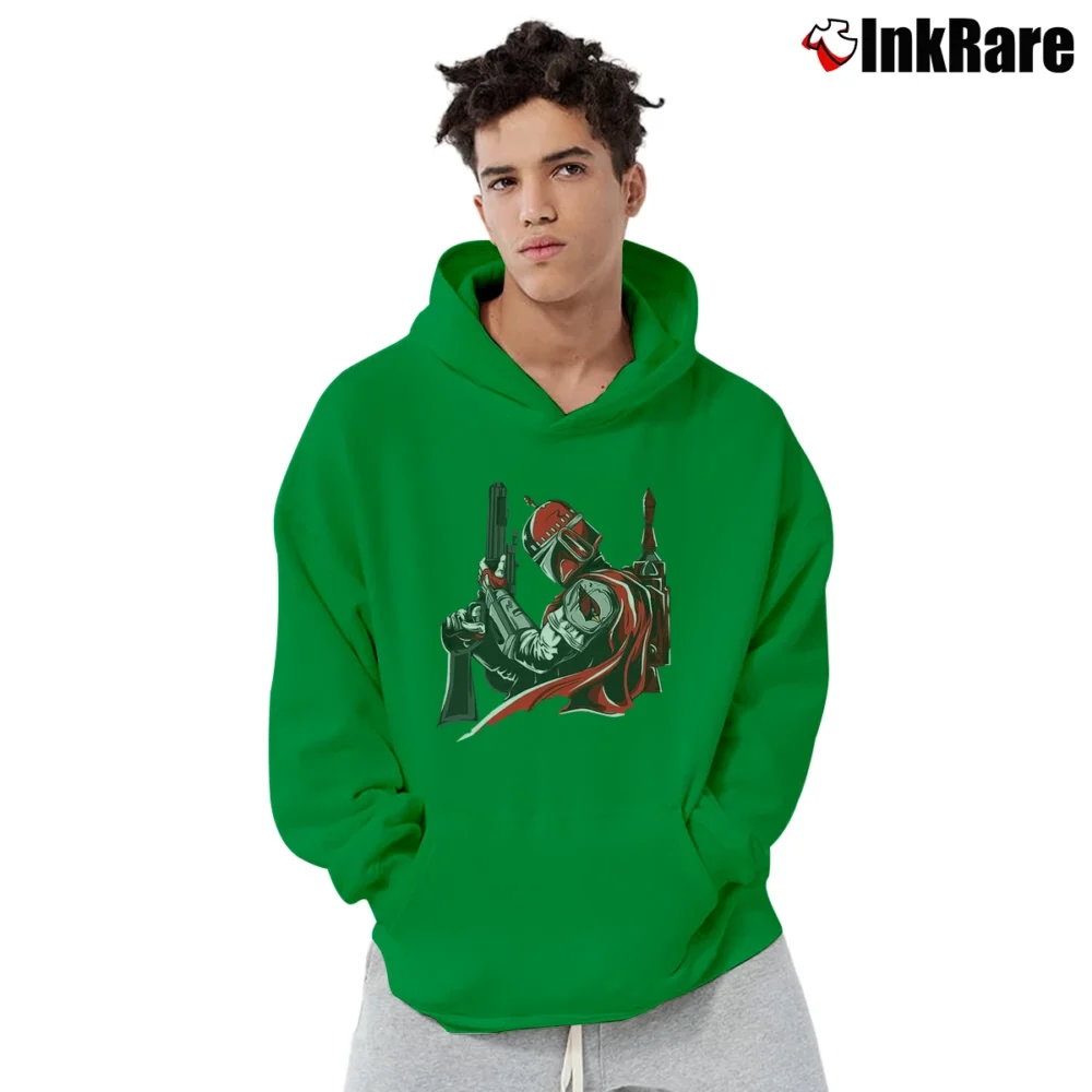 Men’s Arizona Cardinals Boba Fett Star Wars Football Pullover Hoodie in irish green | Cozy, Durable, Modern Fit
