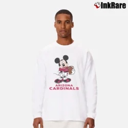 Men’s Arizona Cardinals Mickey Mouse Super Bowl Fan Long-Sleeve Shirt in white | Sleek, Lightweight, Year-Round Wear