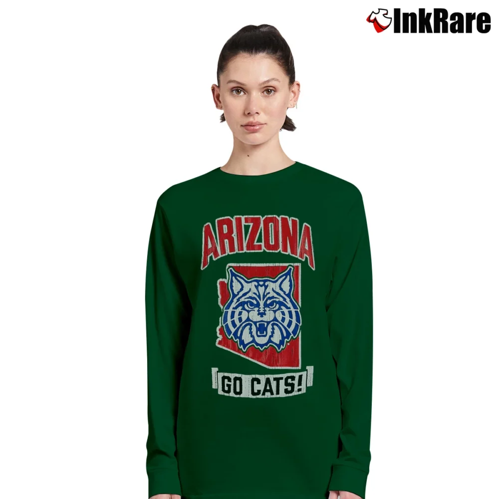 Women’s Arizona Wildcats Strong Mascot Champion Long-Sleeve Top in forest green | Sleek, Versatile, All-Season