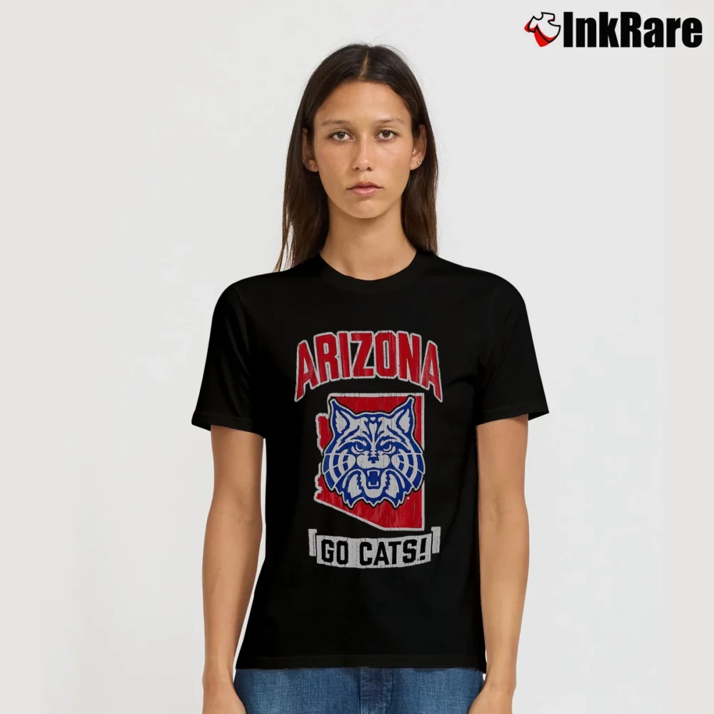 Women’s Arizona Wildcats Strong Mascot Champion Signature T-Shirt in black | Soft, Flattering Fit