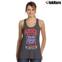 Women’s Arizona Wildcats Strong Mascot Champion Tank Top in charcoal | Lightweight, Movement-Friendly