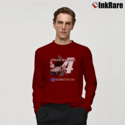 Men’s Armani Williams Arca Truck Series Long-Sleeve Shirt in maroon | Sleek, Lightweight, Year-Round Wear