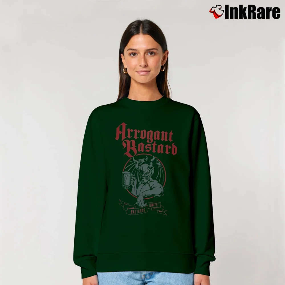 Women’s Arrogant Bastard Unite Relaxed Sweatshirt in forest green | Soft, Laid-Back Vibe