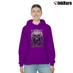 Women’s As I Lay Dying Metal Band Cozy Hoodie in purple | Warm, Structured, Stylish