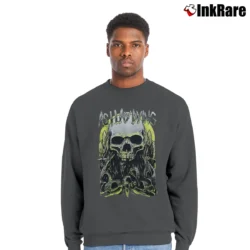 Men’s As I Lay Dying Metal Band Crewneck Sweatshirt in charcoal | Cozy Fabric, Clean Style