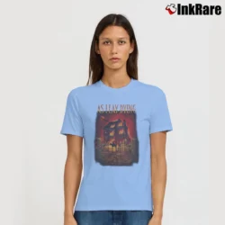 Women’s As I Lay Dying The Reaper Graphic Signature T-Shirt in light blue | Soft, Flattering Fit