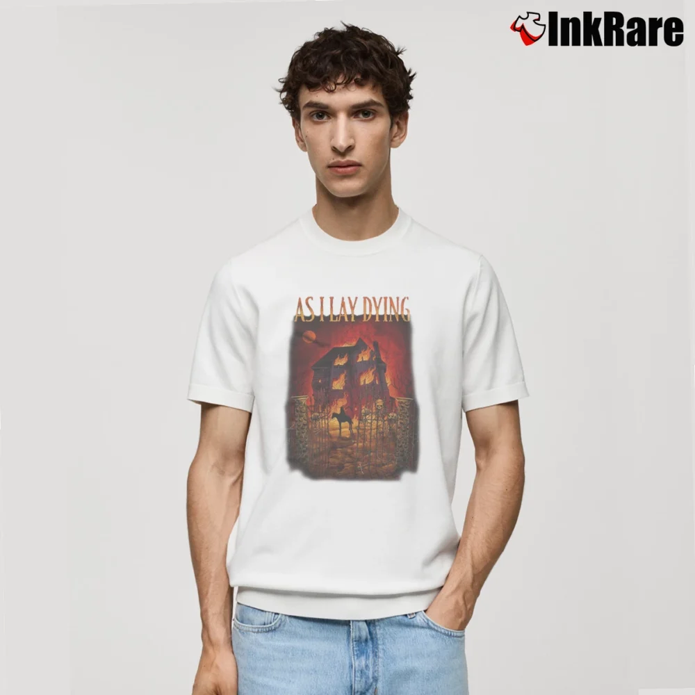 Men’s As I Lay Dying The Reaper Graphic Classic T-Shirt in white | Soft, Breathable Everyday Wear