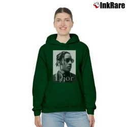 Women’s Asap Rocky Dior Graphic Cozy Hoodie in forest green | Warm, Structured, Stylish