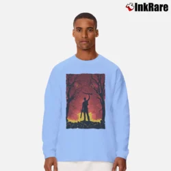 Men’s Ash vs Evil Dead Ashley J Williams Long-Sleeve Shirt in light blue | Sleek, Lightweight, Year-Round Wear