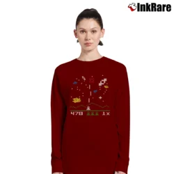 Women’s Astrosmash 8ball Originals Retro Long-Sleeve Top in maroon | Sleek, Versatile, All-Season