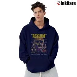 Men’s Asylum 1972 Horror Film Pullover Hoodie in navy | Cozy, Durable, Modern Fit