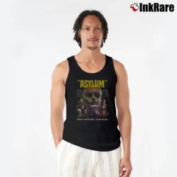 Men’s Asylum 1972 Horror Film Tank Top in black | Breathable, Active-Friendly Design
