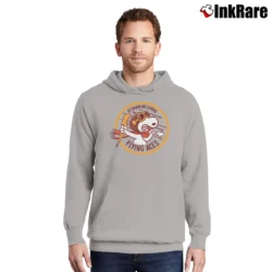 Men’s At Dawn We Strike Flying Aces Snoopy Pullover Hoodie in sport grey | Cozy, Durable, Modern Fit