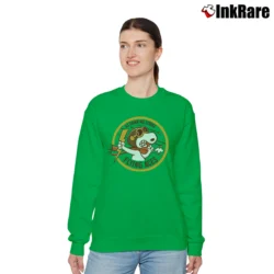 Women’s At Dawn We Strike Flying Aces Snoopy Relaxed Sweatshirt in irish green | Soft, Laid-Back Vibe