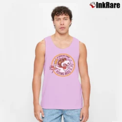 Men’s At Dawn We Strike Flying Aces Snoopy Tank Top in light pink | Breathable, Active-Friendly Design