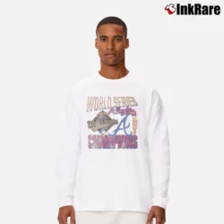 Men’s Atlanta Braves 1995 World Series Long-Sleeve Shirt in white | Sleek, Lightweight, Year-Round Wear